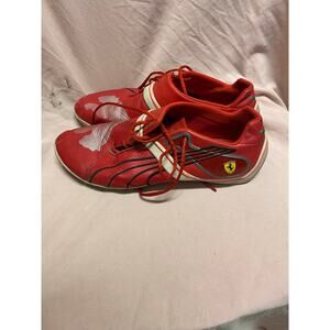 Puma X Ferrari Racing Red Leather Future Cat Remix 2 Sneakers, M Sz 10 304036